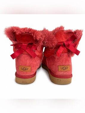 UGG Red Booties With Bows